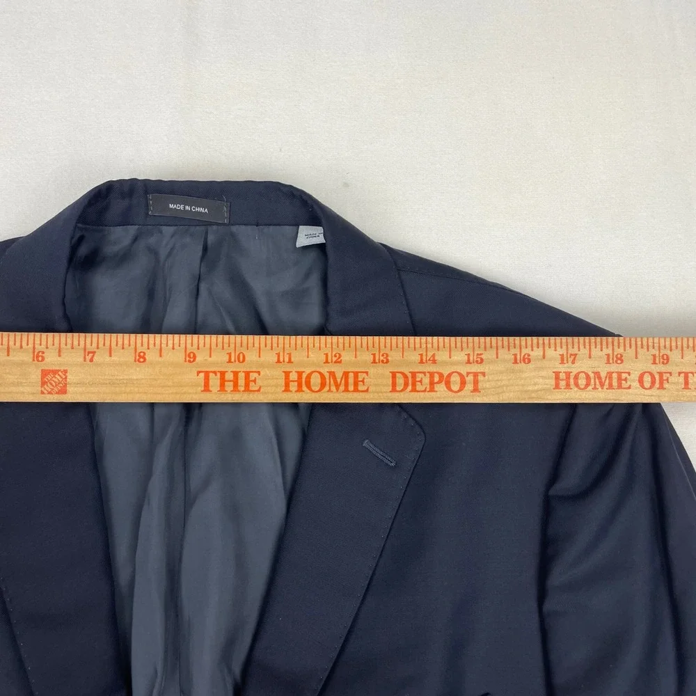Ralph Lauren Mens 42L Navy Blue 100% Wool 2-Button Blazer Sport Coat Dillard's